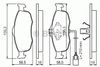 Фото Комплект тормозных колодок Комплект тормозных колодок передн , FORD COUGAR, Bosch 0986460971 Bosch