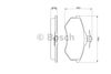 Фото Комплект тормозных колодок Комплект тормозных колодок передн , AUDI 80 B2, Bosch 0986466698 Bosch