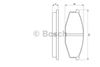 Фото Тормозные колодки передние NISSAN PATROL Y60 2.8-4.2, TERRANO2 2.4-2.7  (Датчик: пласт.) Bosch 0986468630 Bosch