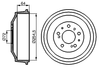 Фото Тормозной барабан Тормозной барабан задн. CITROEN C25, JUMPER I Bosch 0986477031 Bosch