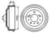 Фото Тормозной барабан Тормозной барабан задн. CITROEN JUMPER I Bosch 0986477098 Bosch