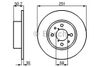 Фото Тормозной дискFiat Bravo (2007-), Stilo (2001-), Multipla (1999-), Lancia Lybra (1999-) R Bosch 0986478238 Bosch
