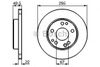 Фото Тормозно�й диск Тормозной диск передн Лев/Прав MERCEDES 124 (A124), 124 (C12 Bosch 0986478525 Bosch