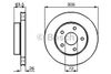 Фото ДИСК ТОРМОЗНОЙ JEEP CHEROKEE 91  GRAND CHEROKEE 99  ПЕРЕДНИЙ ВЕНТ D=305ММ Bosch 0986478772 Bosch
