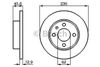 Фото Диск тормозной Skoda Felicia, VW Caddy 1.6/1.9D 94 Bosch 0986478859 Bosch