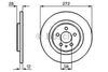 Фото Тормозной дискCitroen C8 (2002-), Fiat Ulysse (2002-), Peugeot 807 (2002-)  R Bosch 0986479064 Bosch