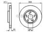 Фото Диск тормозной HONDA: ACCORD VIII 03 -, ACCORD VIII Tourer 03- Bosch 0986479227 Bosch