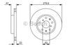 Фото Диск тормозной SUZUKI SX4 06- передний вент.D 280мм. Bosch 0986479403 Bosch