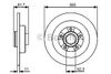 Фото Диск тормозной RENAULT: LAGUNA III 07 -, LAGUNA III Grandtour 07- Bosch 0986479445 Bosch