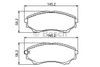 Фото К-кт колодок дисковых FORD RANGER 99-, MAZDA B-SERIE 99-, BT-50 06-, Bosch 0986494323 Bosch