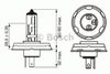 Фото Лампа накаливания, фара дальнего света Лампа нака Bosch 1987302021 Bosch