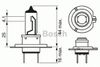 Фото лампа! (H7) 55W 12V PX26D галогенная голубая\ Bosch 1987302075 Bosch