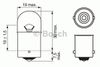 Фото Лампа 12В 10Вт подсветка багажника 1-конт. BA15s Bosch 1987302203 Bosch