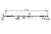Фото #Трос ручного тормоза правый PRIUS (46420-47060) Bosch 1987482348 Bosch