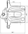 Фото Суппорт торм. MERCEDES VIANO (W639) (03-)/VITO (W639) (03-) зад. лев. D 38мм Trialli CF032006 Trialli