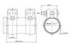 Фото хомут глушителя с муфтой! трубчатый оцинков.,D=45, L=80\ Trialli TC45Z Trialli