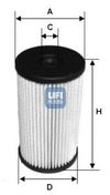 Фото ФИЛЬТР ТОПЛИВНЫЙ UFI, 26.007.00 Ufi 2600700 Ufi