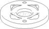 Фото Тарелка пружины VW PASSAT/LF II/III/VENT зад.ниж. Hans Pries 108083755 Hans Pries