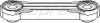 Фото Шток вилки переключения КПП (тяга кулисы) VW GOLF4, BORA продольный Hans Pries 108746755 Hans Pries