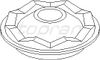 Фото Сайлентблок переднего рычага FORD Scorpio 1985-1994/Sierra 1987-1993 Hans Pries 301409586 Hans Pries