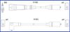 Фото КОМЛЕКТ ПРОВОДОВ ЗАЖИГАНИЯ VW GOLF III Huco 134786 Huco