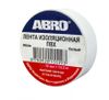 Фото Изолента ПВХ 19мм х  18,2м белая (Abro) ET-912-20-WH-R Abro ET91220WHR Abro