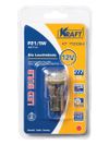 Фото Светодиод 12V 21/5W (габариты, поворот, стоп) 2х конт. (P21/5W / BAY15d) красный Kraft KT700064 Kraft