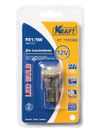 Фото Светодиод 12V 21/5W (габариты, поворот, стоп) 2х конт. (P21/5W / BAY15d) белый 1 Kraft KT700066 Kraft