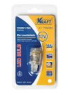 Фото Светодиод 12V 21/5W (габариты, поворот, стоп) б/цок. (W21/5W / W3*16q) белая 9LE Kraft KT700082 Kraft