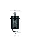 Фото Фильтр топливный KL 444 MPV 95- Knecht/Mahle KL444 Knecht/Mahle