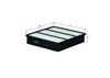 Фото Фильтр воздушный "KNECHT" Knecht/Mahle LX843 Knecht/Mahle