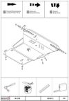 Фото Защита картера двигателя, КПП (2 мм, сталь) для Toyota RAV4 2000-2006 (V = 1.8; 2.0; 2.0d; 4d) Sheriff 240258 Sheriff