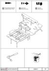 Фото Защита картера и рулевых тяг (5 мм, алюминий) для Toyota Land Cruiser Prado 120 2002-2009 (без штатной защиты) (V = 4) Sheriff 240751 Sheriff