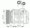 Фото Компрессор кондиционера VOLVO S40 I, V40 1.6-2.0 07.95-12.04 Nrf 32038 Nrf