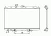 Фото Радиатор двигателя NISSAN ALMERA TINO 1.8 12.02-02.06 Nrf 53436 Nrf