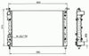 Фото Радиатор системы охлаждения FIAT Palio 1.2 97- Nrf 58221 Nrf