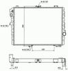 Фото Радиатор двигателя AUDI 80 B2, 80 B3, 80 B4, 90 B2, 90 B3, CABRIOLET B3, CO Nrf 58579 Nrf