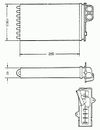 Фото Радиатор отопителя / Теплообменник печки Nrf 58629 Nrf