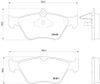 Фото Комплект тормозных колодок передн , OPEL CALIBRA A, OMEGA B, VECTRA A Textar 2141101 Textar