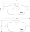 Фото Комплект тормозных колодок передн , MG MG 6, MG ZT, MG ZT- T Textar 2311203 Textar