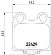 Фото Комплект тормозных колодок задн. , LEXUS GS, IS I, IS SPORTCROSS, SC Textar 2342901 Textar