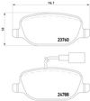 Фото Комплект тормозных колодок задн. , ALFA ROMEO 159, GIULIETTA, GIULIETTA/HAT Textar 2381101 Textar