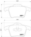 Фото КОЛОДКИ ТОРМОЗНЫЕ ЗАДНИЕ TEXTAR 2401101 Textar 2401101 Textar
