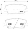 Фото Комплект колодок тормозных с противошумной пластиной Q+ HYUNDAI SANTA FE Textar 2552001 Textar