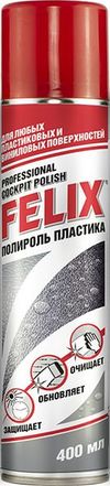 Фото Полироль панели (пластика) аэрозоль Клубника 400мл Felix 411040007 Felix