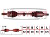 Фото Вал приводной, перед. левый HYUNDAI SANTA FE II (C Nakayama ND428NY Nakayama
