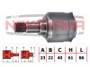 Фото ШРУС внутр. к-кт FORD FIESTA 95-01 (23x22x147x40) Nakayama NJ7023NY Nakayama