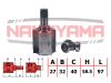 Фото ШРУС внутр. к-кт правый HONDA ACCORD -98 (27x32x155.5x40) Nakayama NJ7025NY Nakayama