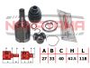 Фото ШРУС внутр. к-кт NISSAN QASHQAI J10F 06- (27x33x180.5x40) Nakayama NJ7754NY Nakayama