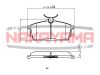 Фото Торм. колодки передние Nissan Primera P11 +Abs 98. Nakayama P0167NY Nakayama